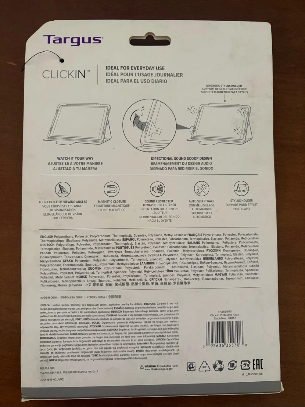 Targus Click-In Tablet Case for 11-inch iPad Pro or iPad Air (4th & 5th Gen)